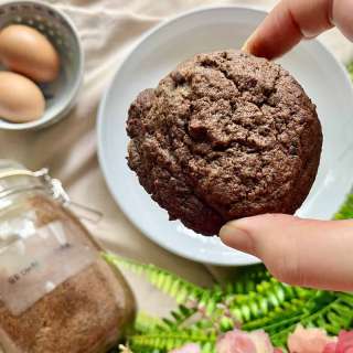 Easy Chocolate Black Sesame Cookies (No Mixer)
