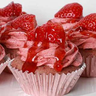 Vegan Strawberry Cupcakes