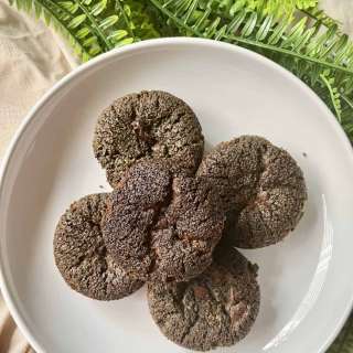 Black Sesame Mochi Muffin (NO MIXER)