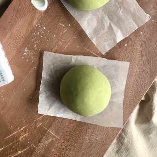 Easy Matcha Buns (1-rise Mantou)