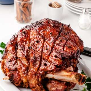 Cinnamon Honey Glaze Baked Picnic Ham