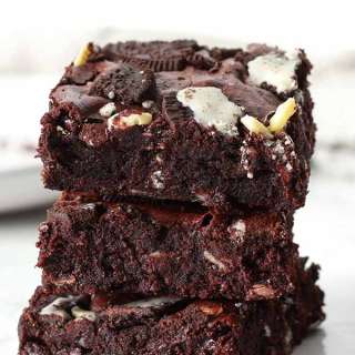 Vegan Oreo Brownies