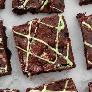 Vegan Mint Brownies (After Eight Brownies)