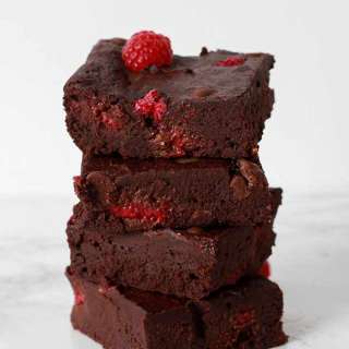 Vegan Raspberry Brownies