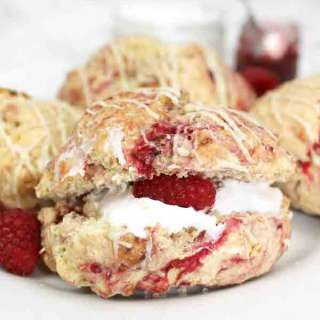 Vegan Raspberry Scones (Dairy-Free)