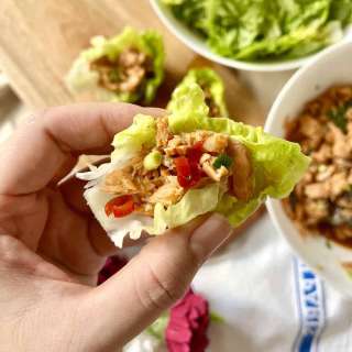 Salmon Lettuce Wrap (Teriyaki)