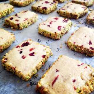 Cardamom Cranberry Pistachio Sablés