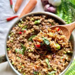 Thai Basil Fried Rice (Vegetarian) (20 min)