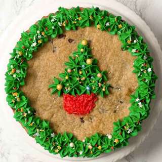 Giant Vegan Christmas Cookie