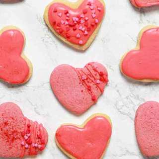 Vegan Valentine's Day Cookies (Heart Shaped)