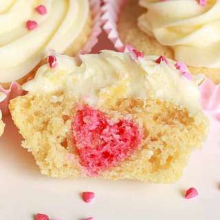 Vegan Valentine's Love Heart Cupcakes