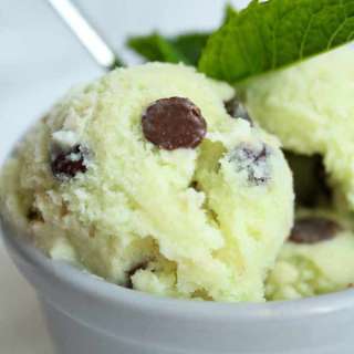 Vegan Mint Chocolate Chip Ice Cream
