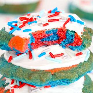 Air Fryer 4th of July Cookies