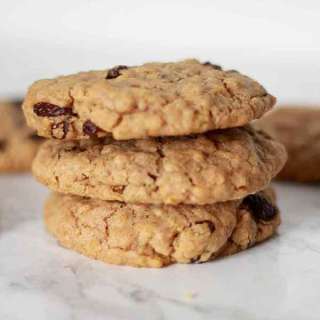 Eggless Oatmeal Raisin Cookies