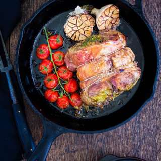 Pesto Stuffed Roast Lamb