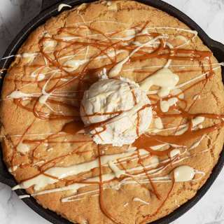 Vegan Biscoff Cookie Dough Skillet