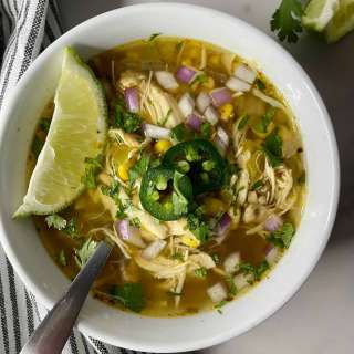 Slow Cooker Green Chile Chicken Soup