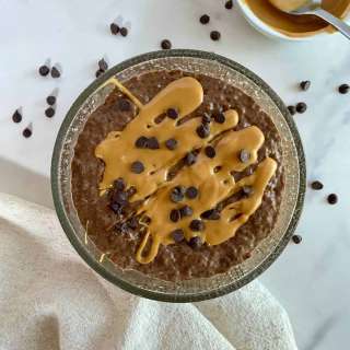 Chocolate Peanut Butter Chia Pudding