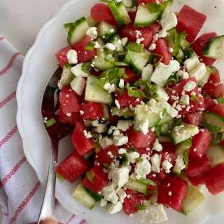Watermelon Basil Salad