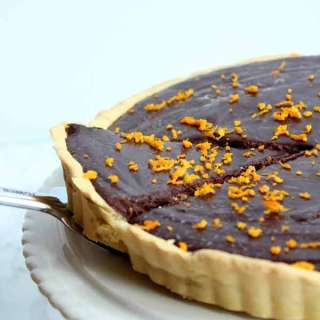 Vegan Chocolate Orange Tart