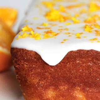 Vegan Orange Drizzle Loaf Cake With Icing