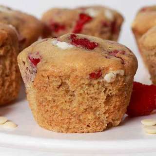 Vegan White Chocolate Raspberry Muffins
