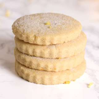 Vegan Lemon Shortbread Cookies