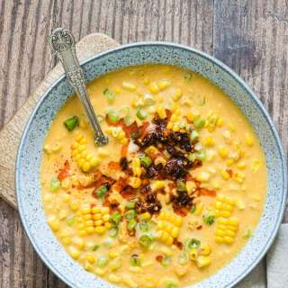 Instant Pot Corn Chowder With Sweet Potato