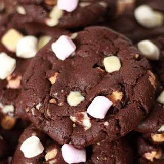 Vegan Rocky Road Cookies
