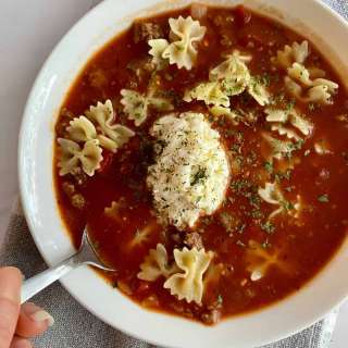 Healthy Lasagna Soup