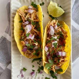 Slow Cooker Shredded Chicken Tacos