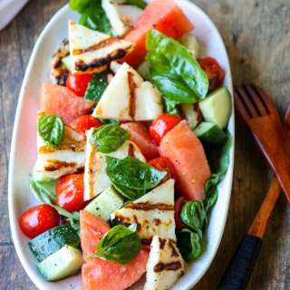 Grilled Halloumi & Watermelon Salad