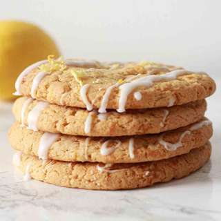 Vegan Lemon Drizzle Cookies