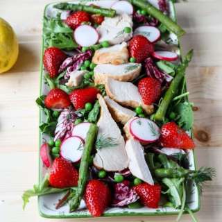 Spring Chicken Salad with Lemon Dill Vinaigrette
