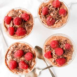 Easy Raspberry Chocolate Mousse