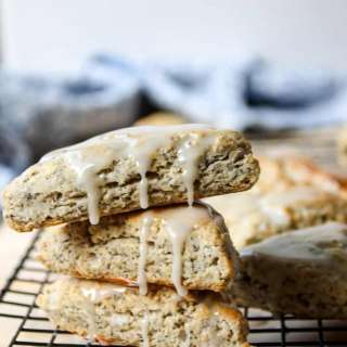 Earl Grey Scones - Lemon Glazed