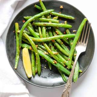 Sautéed Green Beans with Garlic & Lemon