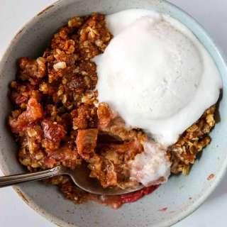Gluten Free Rhubarb Crisp