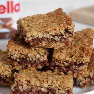 Easy Nutella Flapjacks