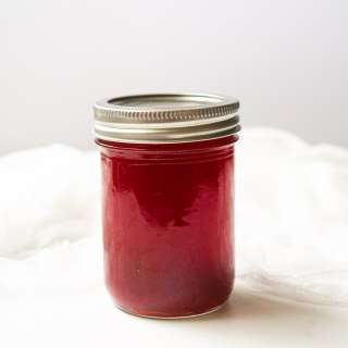 Strawberry Syrup with Sparkling Water