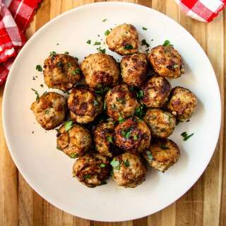 Air Fryer Turkey Meatballs (Gluten Free)