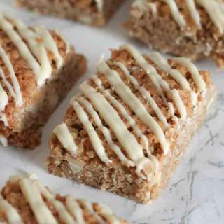 Chewy White Chocolate Flapjacks