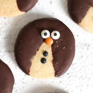 Christmas Penguin Shortbread Cookies