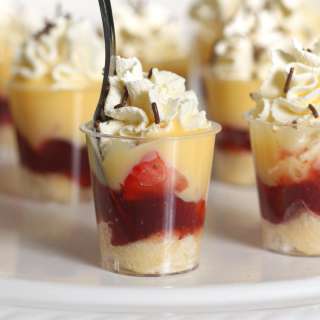 Mini Strawberry Trifle Shots