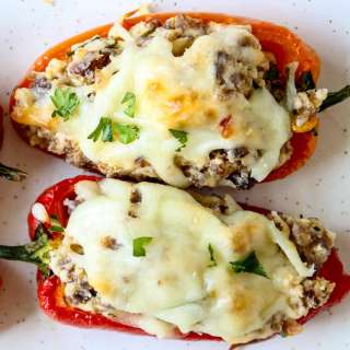 Sausage Stuffed Mini Peppers