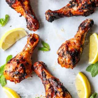 Grilled Harissa Chicken Drumsticks
