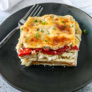 Vegetable Lasagna with White Sauce