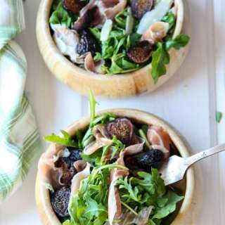 Fig Salad with Prosciutto & Arugula