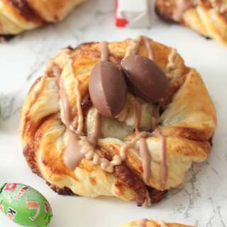 Kinder Easter Puff Pastry Nests