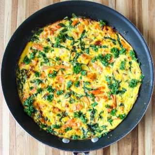Salmon Frittata with Sweet Potato